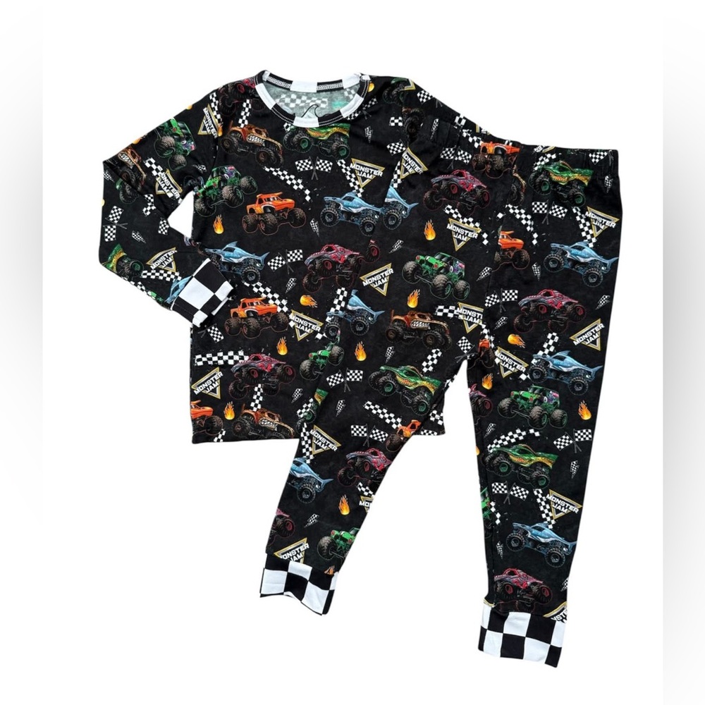 NWT monster jam bamboo pajamas